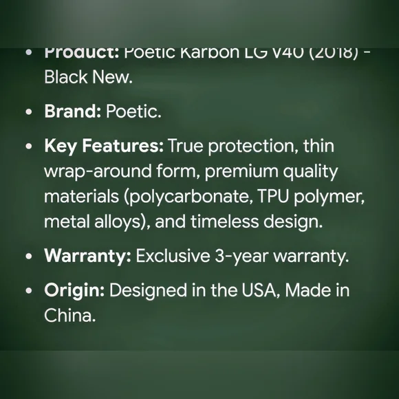 Poetic Black Apple IPhone & IPad Phone Case - Picture 5 of 9